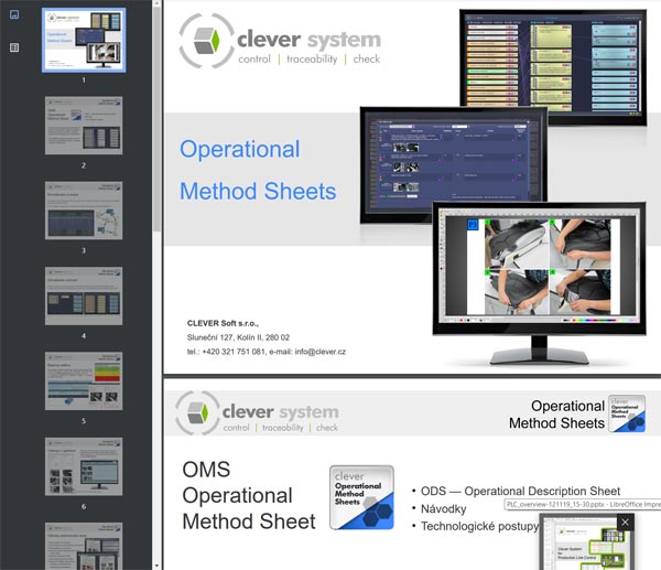 Operational Method Sheets